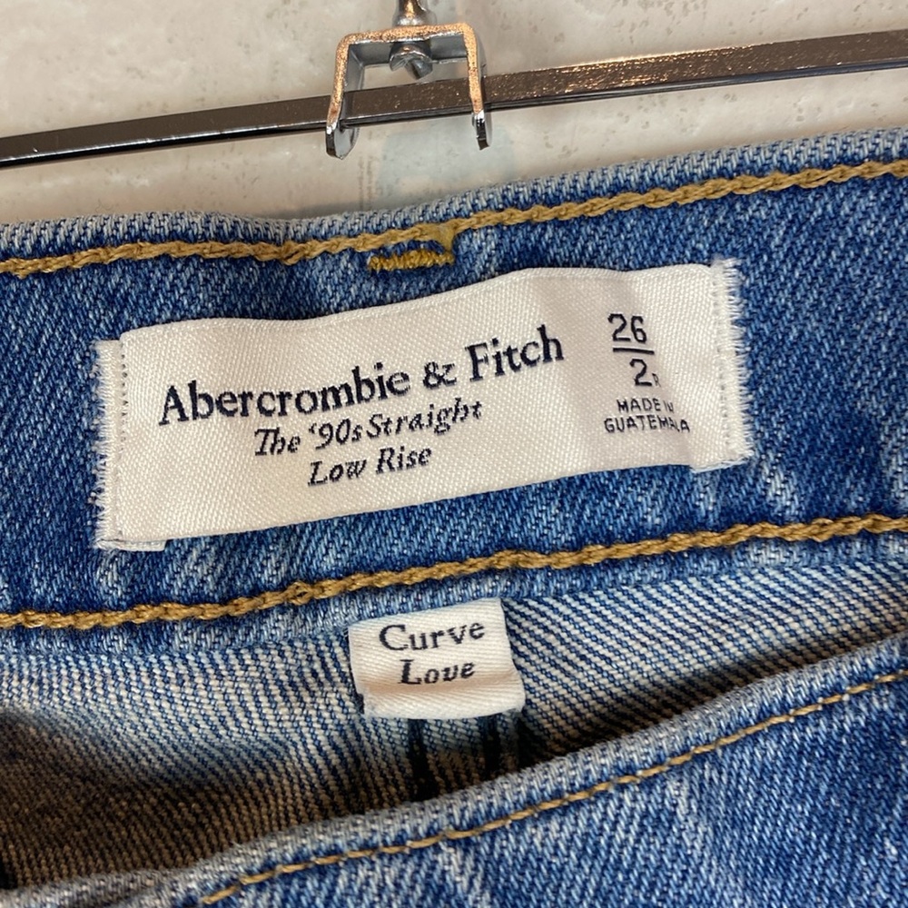 Abercrombie 90's low rise straight leg jeans - Picture 5 of 7